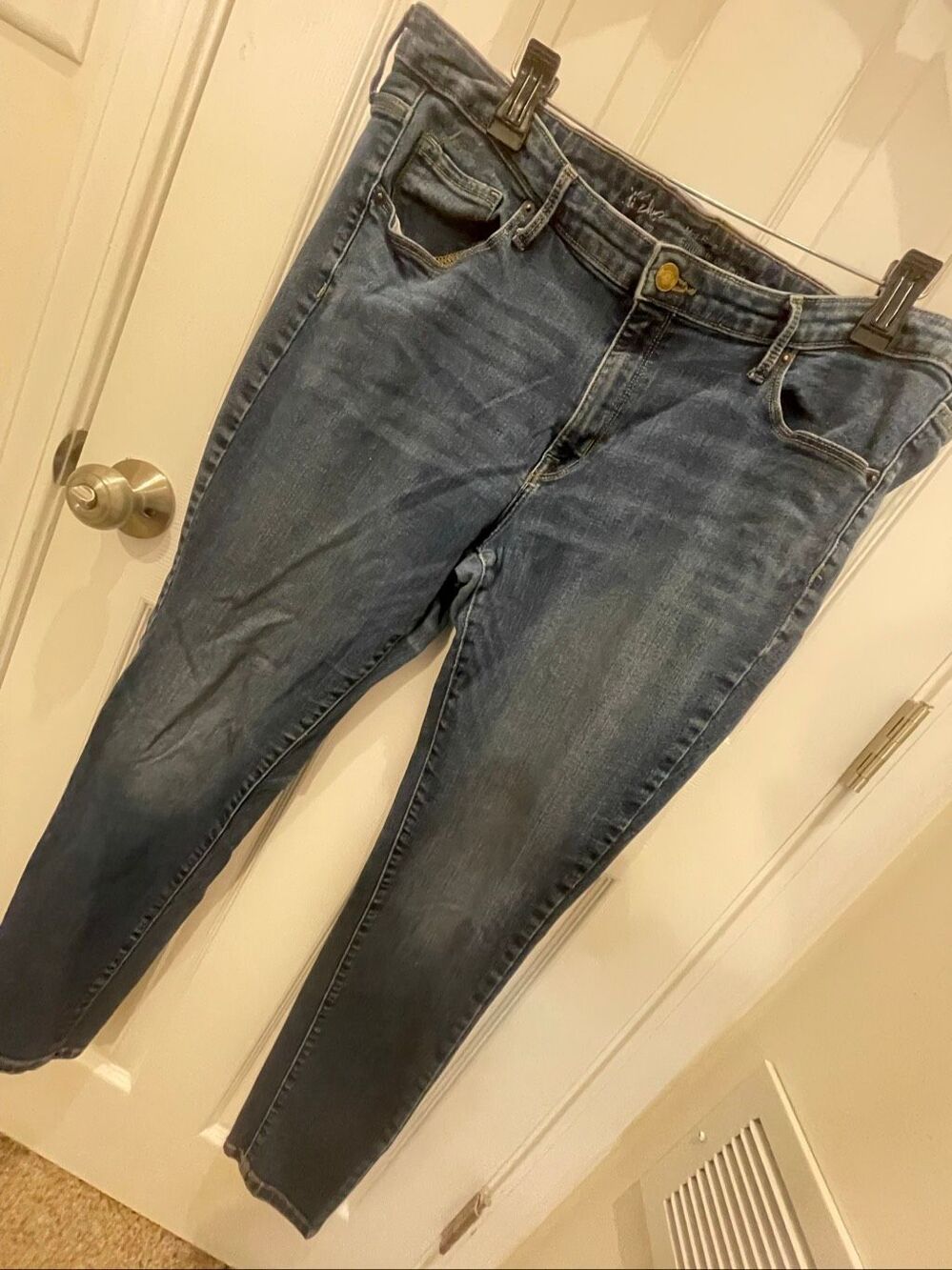 Riders by Lee Women’s 18R Power Stretch Jeans Medium Wash Straight Leg